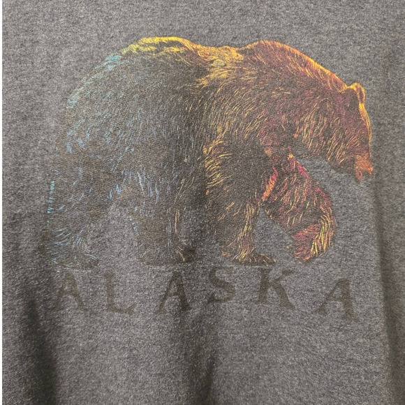 Jerzees Other - Jerzees NuBlend Alaska Grizzly Bear Graphic Sweatshirt Mens Large Crewneck